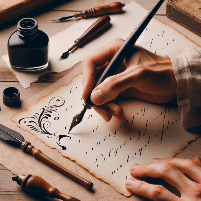 técnicas básicas de caligrafia para iniciantes