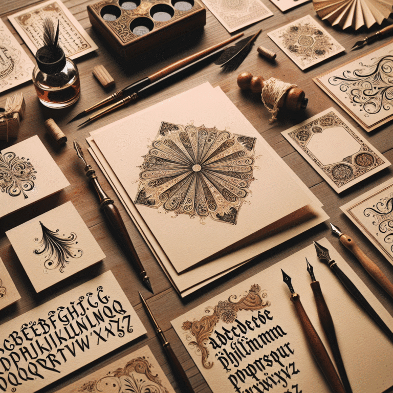 ideias de cartões com caligrafia