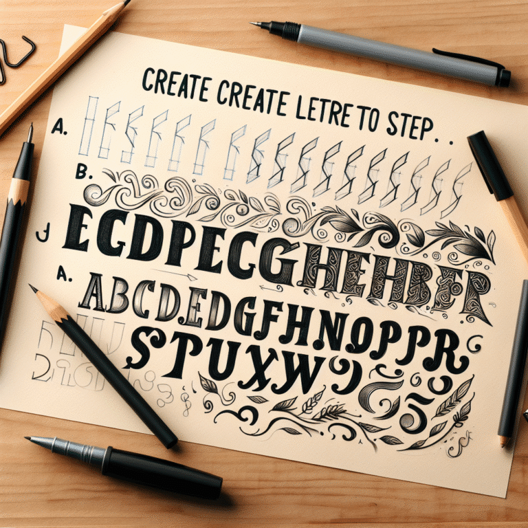 como fazer lettering passo a passo