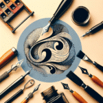 traços iniciais para lettering artístico