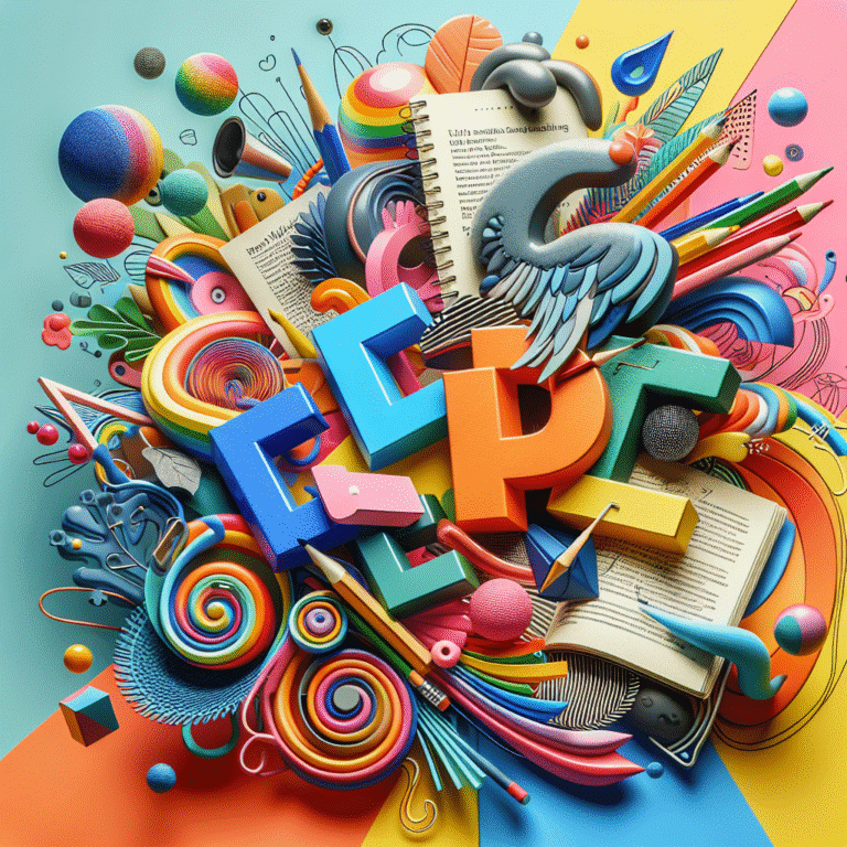 Exercícios divertidos para combinar letras com cores vibrantes