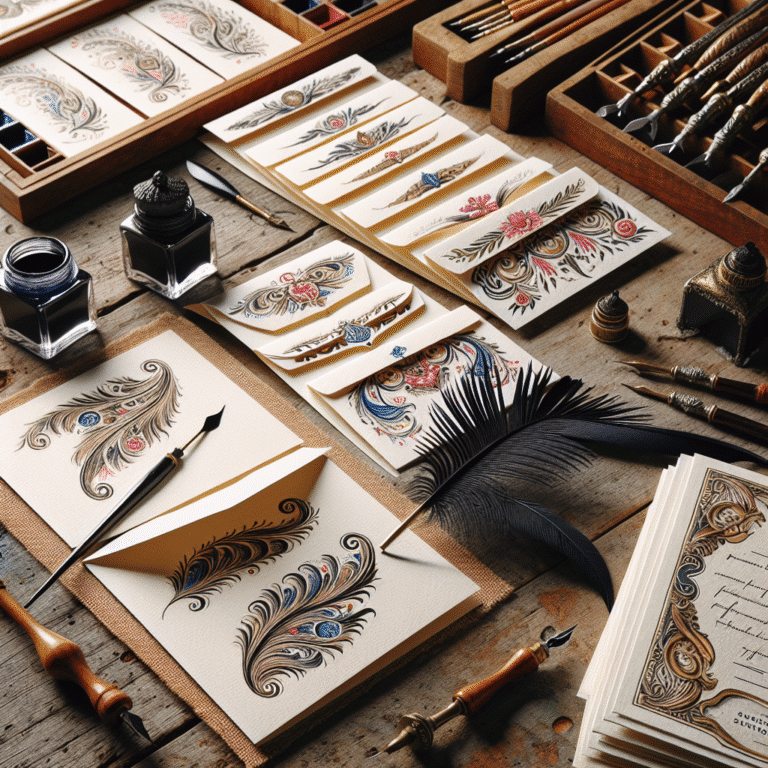 cartões personalizados com caligrafia: um guia para iniciantes