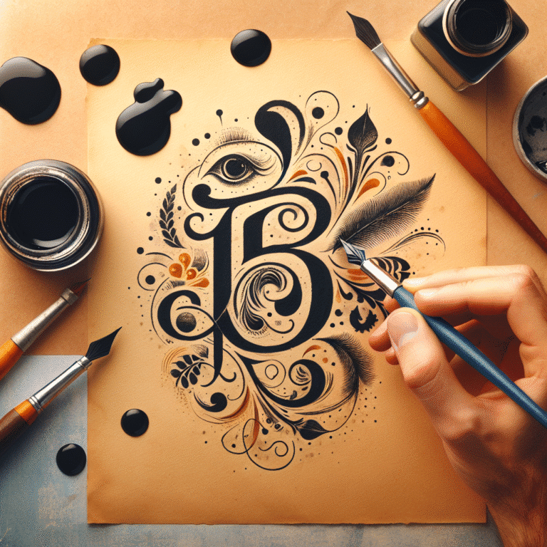 lettering à mão com caneta pincel